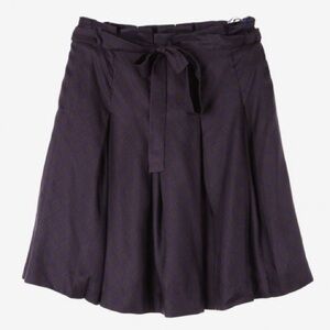 Banana Republic silk belted A line fit and flare office workwear pleated skirt